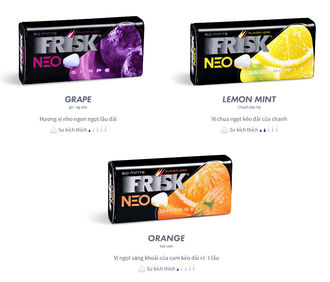 Kẹo Ngậm Tình Yêu Frisk Neo Nhật Bản (Hộp 50 viên)
