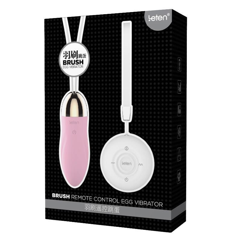 Trứng Rung Leten Brush Cao Cấp Massage Điều Khiển Từ Xa Không Dây Sạc USB