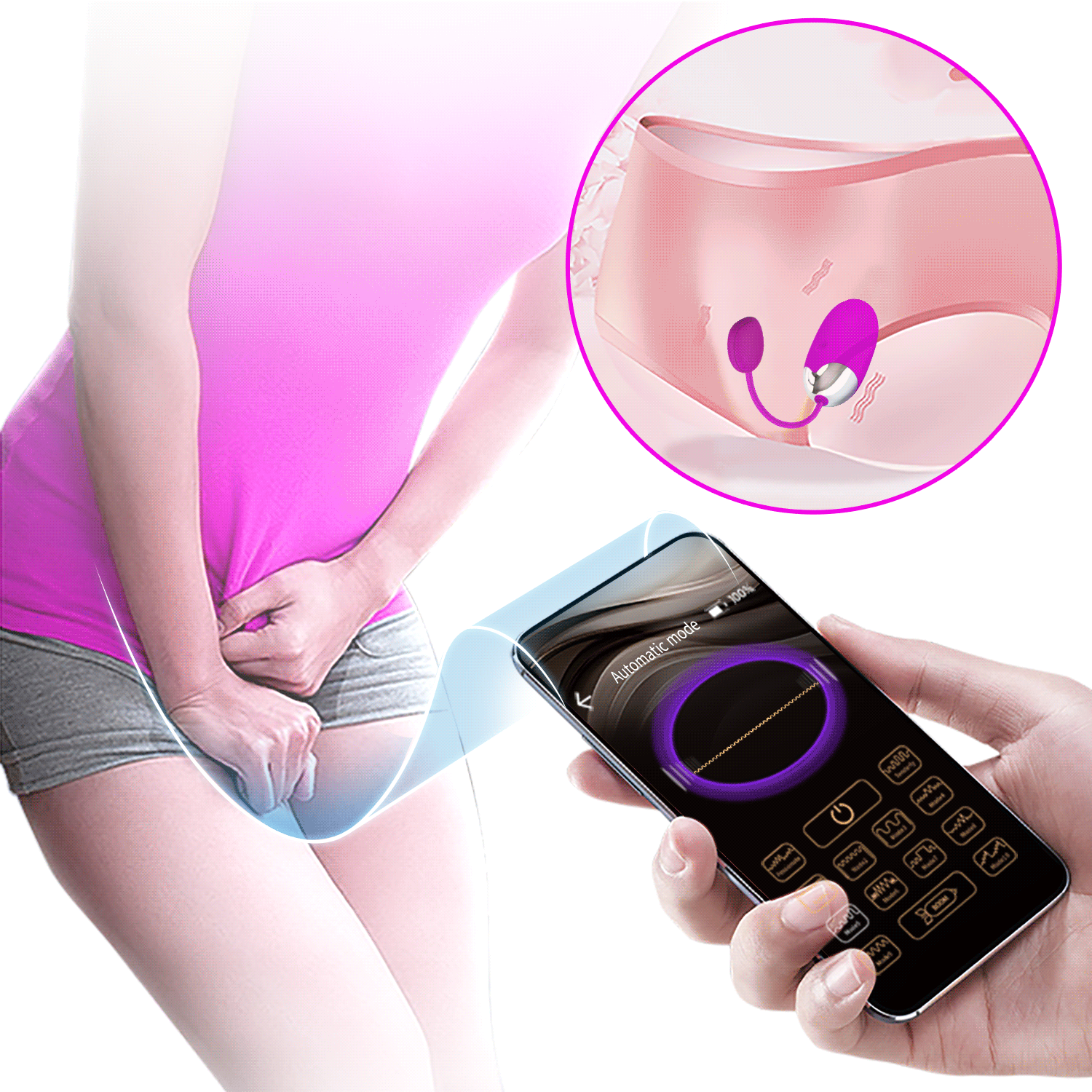 Trứng Rung Pretty Love Abner Điều Khiển Smartphone Không Dây 22 BI 014362HP 06