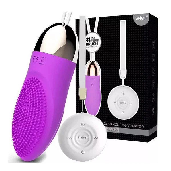 Trứng Rung Leten Brush Cao Cấp Massage Điều Khiển Từ Xa Không Dây Sạc USB