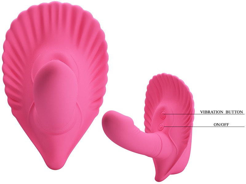 Dương Vật Giả Pettylove Fancy Clamshell Điều Khiển Từ Xa 30 Chế Độ Rung