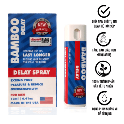 Chai Xịt USA Bamboo Delay - Kéo Dài Thời Gian - 12ml