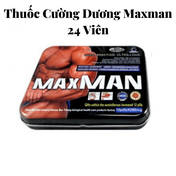 MaxMan USA 2600mg 24 Viên Chính Hãng