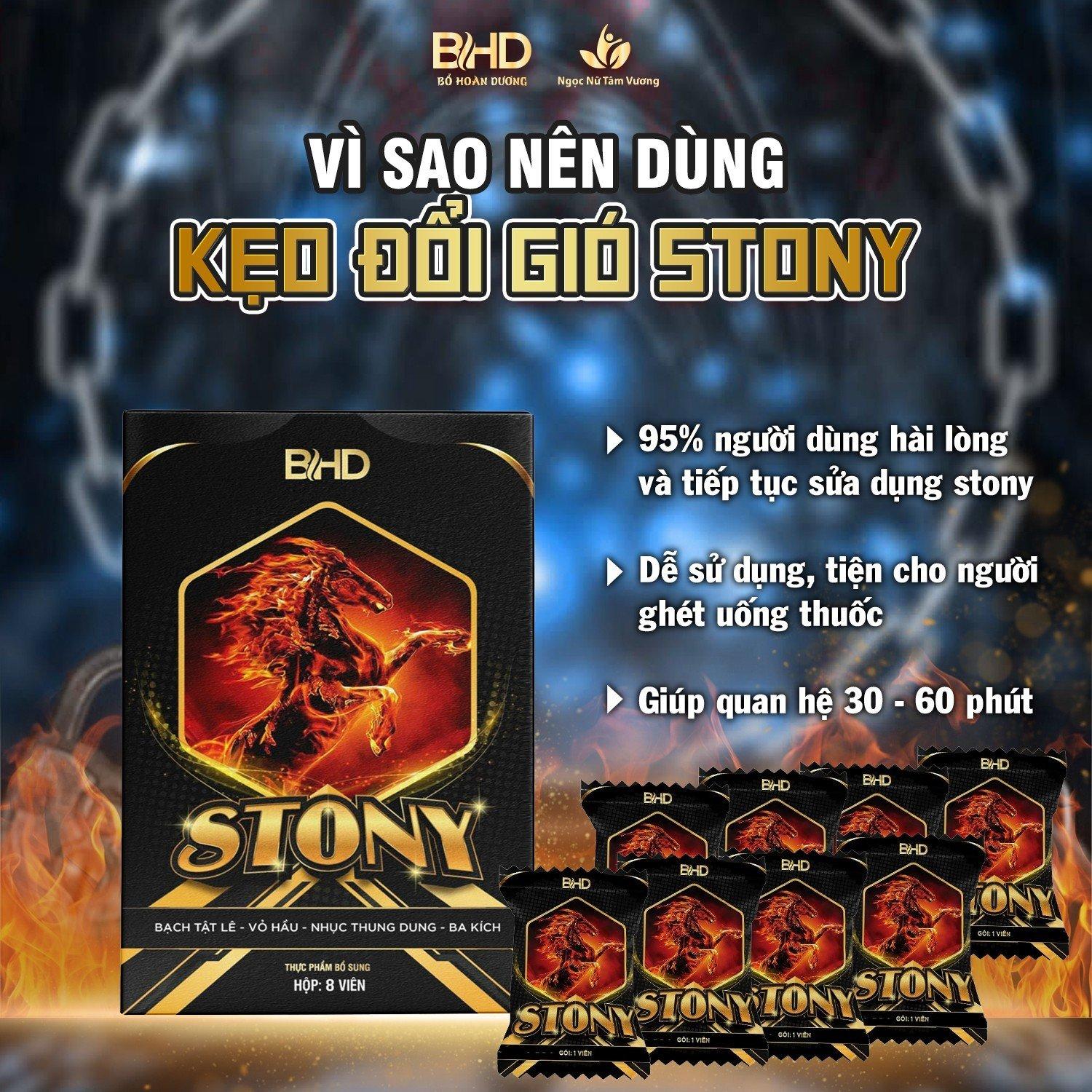 Kẹo Stony, Kẹo Ngậm Chính Hãng - Hộp 8 viên