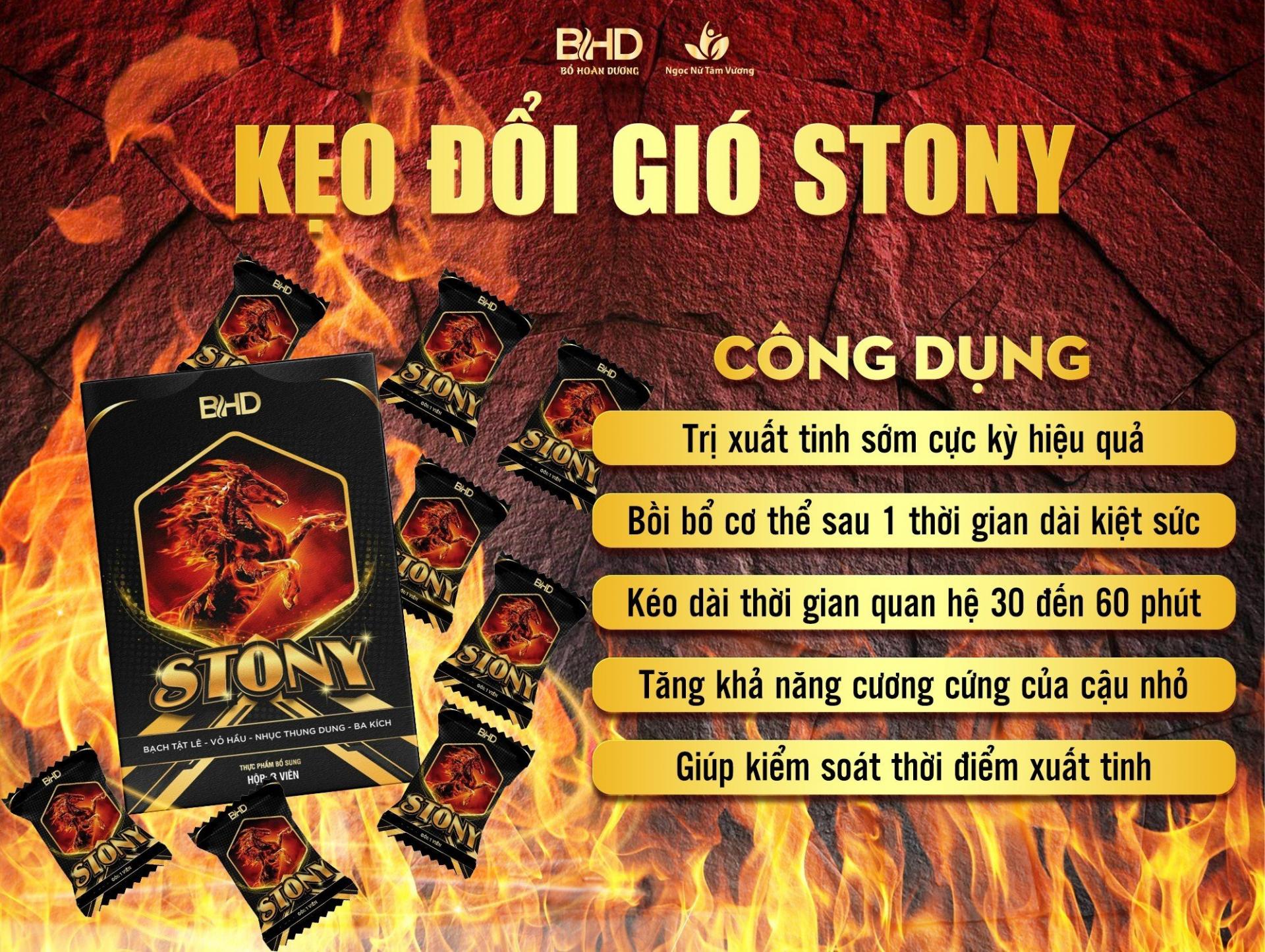 Kẹo Stony, Kẹo Ngậm Chính Hãng - Hộp 8 viên
