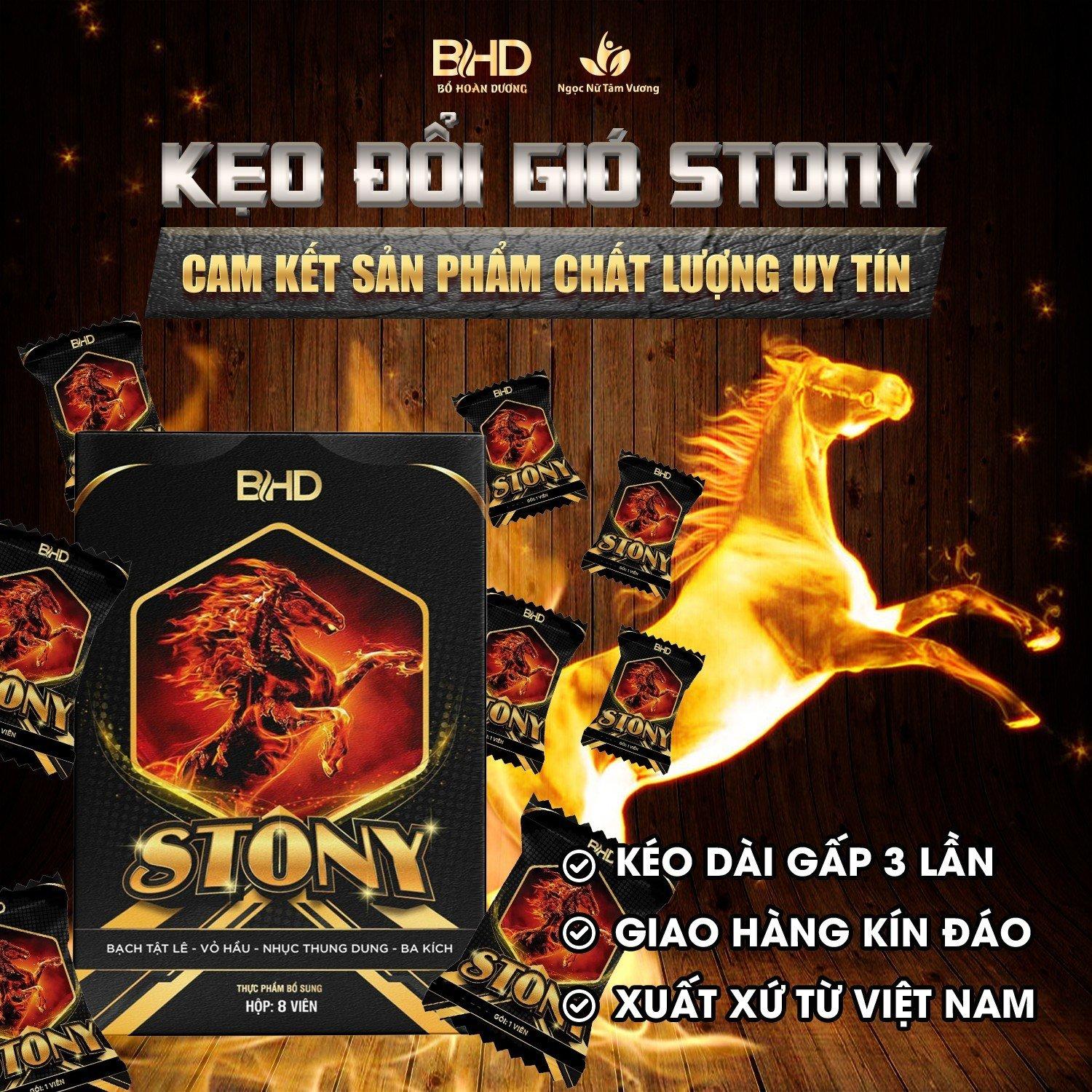Kẹo Stony, Kẹo Ngậm Chính Hãng - Hộp 8 viên