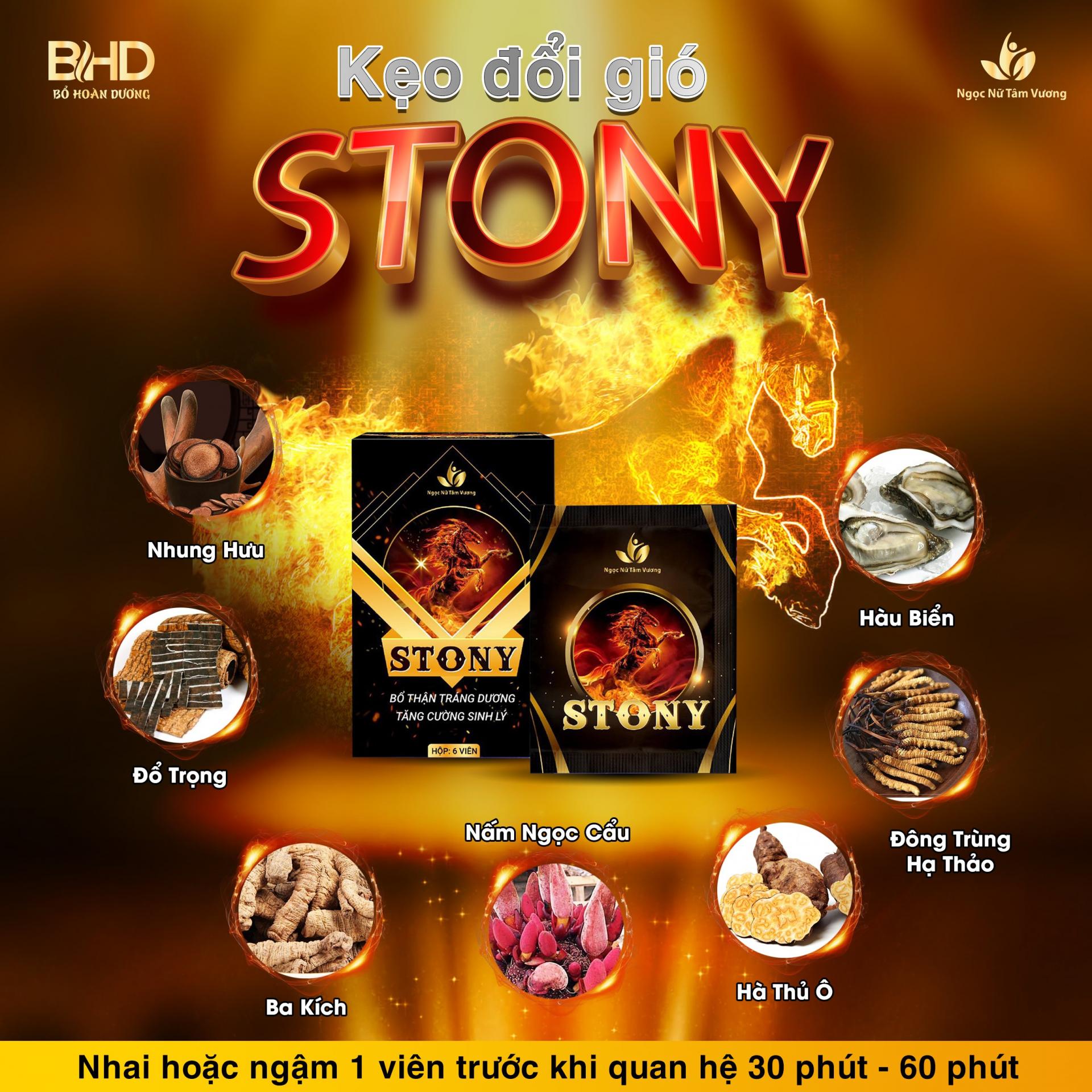 Kẹo Stony, Kẹo Ngậm Chính Hãng - Hộp 8 viên