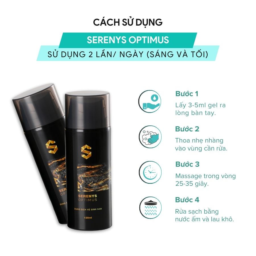Dung Dịch Vệ Sinh Nam giới Serenys Optimus 120ml