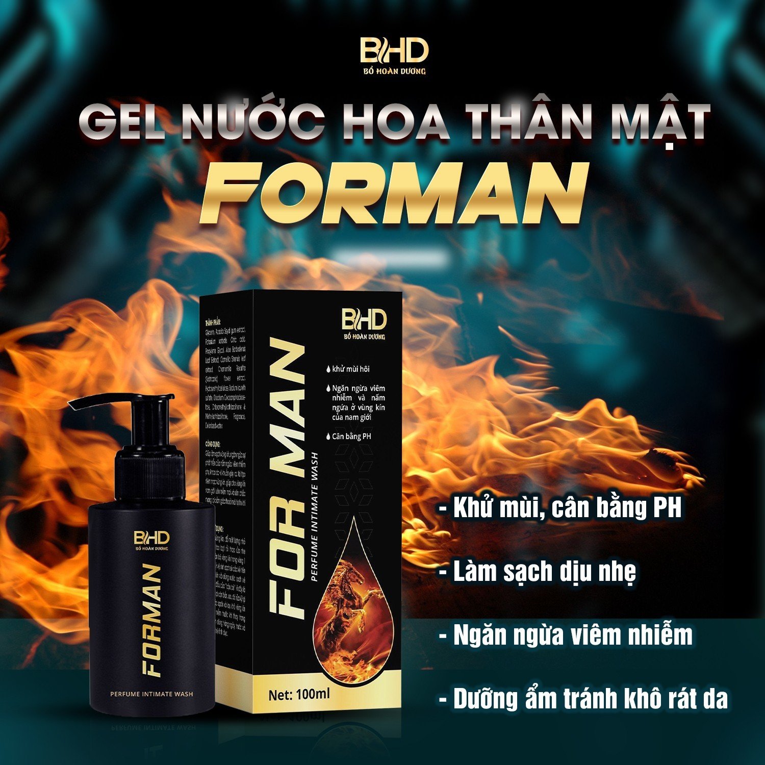 Dung Dịch Vệ Sinh Nam BDH ForMan 100ml