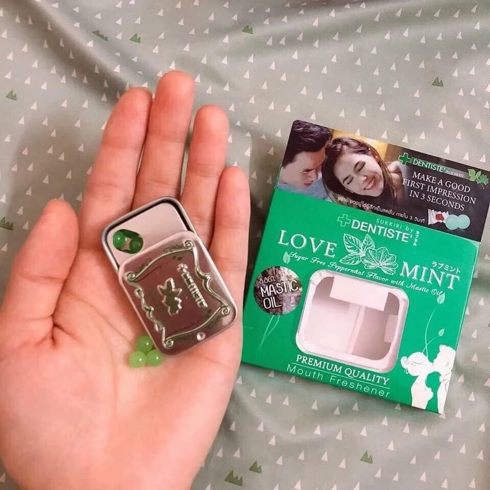 Kẹo LOVE MINT - Kẹo Tình Yêu Thái Lan 11 isuckhoe hop nho love mint