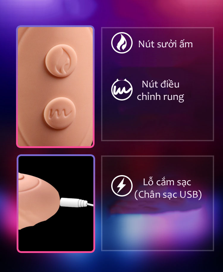 Ngón Tay Thần Thánh Móc Cua Tỏa Nhiệt 12 Chế Độ Rung Siêu Cấp Finger Silicon Cao Cấp 18 4