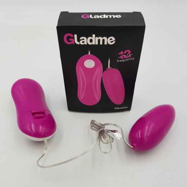 Trứng Rung Tình Yêu Gladme Mạnh Mẽ Có Dây Sử Dụng 2 Pin AAA 16 trung rung nhua 12 che do rung manh gladme 2