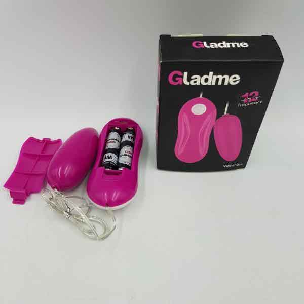 Trứng Rung Tình Yêu Gladme Mạnh Mẽ Có Dây Sử Dụng 2 Pin AAA 15 trung rung nhua 12 che do rung manh gladme 3