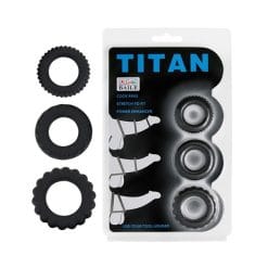 Bộ 3 Vòng Đeo Dương Vật Titan Cao Cấp