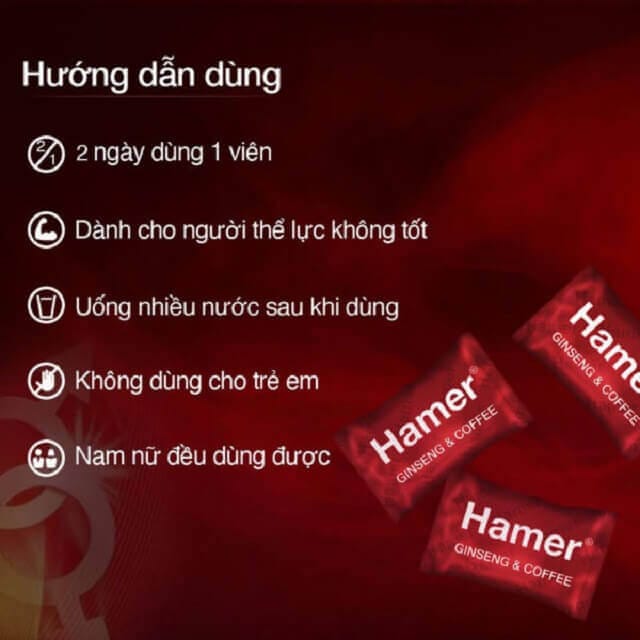 Kẹo Sâm Hamer Mỹ Chính Hãng USA 8 Kẹo Sâm Hamer Mỹ Chính Hãng USA