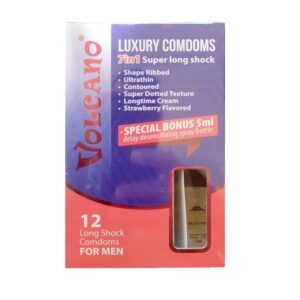Bao Cao Su Volcano 7in1 + Chai Xịt Cao Cấp Volcano 5ml