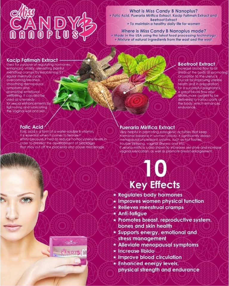 Kẹo Miss Candy B Nano Plus Mỹ Chính Hãng Cho Phái Nữ 8 Kẹo Miss Candy B Nano Plus Mỹ Chính Hãng Cho Phái Nữ