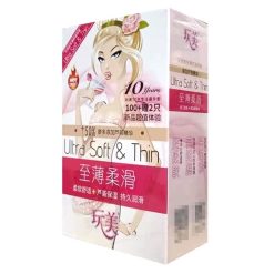 Bao Cao Su Ultra soft & Thin Hương Hoa Ly, Siêu Mỏng, X3 Gel 100 Cái