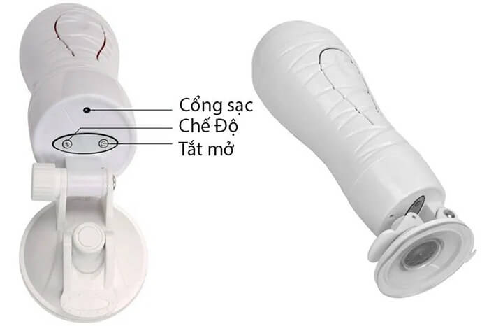 Âm Đạo Giả Nguỵ Trang Đèn Pin 12 Chế Độ Rung Rung Crazy Bull Flora Trắng Baile 2 Âm Đạo Giả Nguỵ Trang Đèn Pin 12 Chế Độ Rung Rung Crazy Bull Flora Trắng Baile