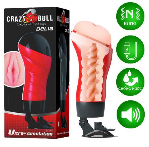 Âm Đạo Giả Nguỵ Trang Đèn Pin Crazy Bull Delia 5 Âm Đạo Giả Nguỵ Trang Đèn Pin Crazy Bull Delia