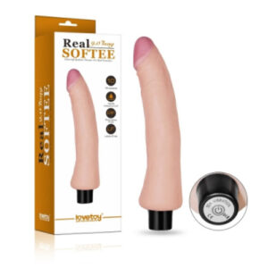 Dương Vật Giả Lovetoy Real Softee Siêu Mềm Dài 10 In (23cm) Với 10 Tần Số Rung