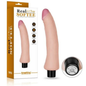 Dương Vật Giả Lovetoy Real Softee Siêu Mềm Dài 10 In (23cm) Với 10 Tần Số Rung