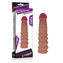 Bao Cao Su Đôn Dên 5cm Cao Cấp Pleasure X-Tender Series Lovetoy (Tím MS4)