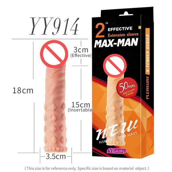 Bao Cao Su Đôn Dên Maxman Silicon Gai YY914 Tăng Thêm 5cm 16 bao cao su don den maxman gai lon
