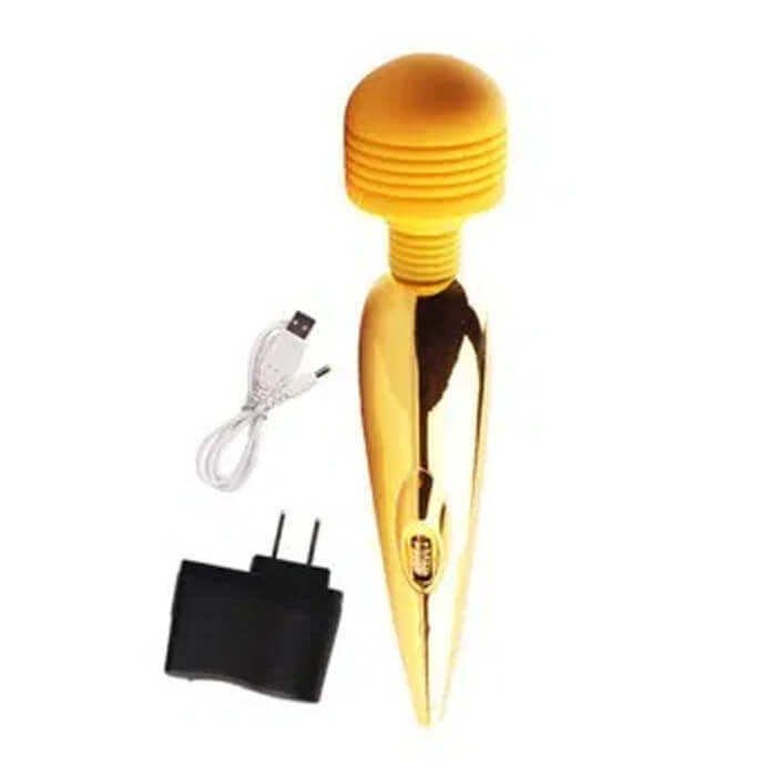 Máy Massage Điểm G Sạc Mạ Vàng Mini Massager Gold-Plated Luoge 2 Máy Massage Điểm G Sạc Mạ Vàng Mini Massager Gold-Plated Luoge