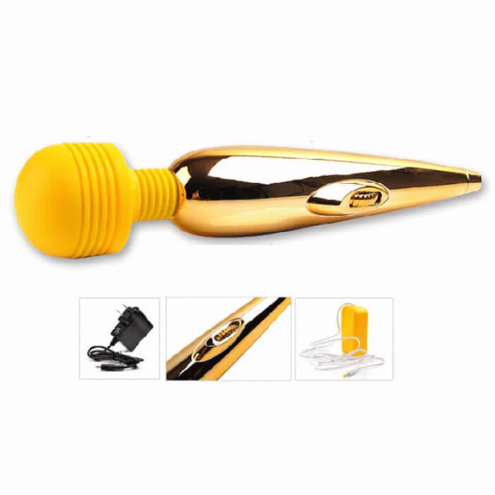 Máy Massage Điểm G Sạc Mạ Vàng Mini Massager Gold-Plated Luoge 3 Máy Massage Điểm G Sạc Mạ Vàng Mini Massager Gold-Plated Luoge