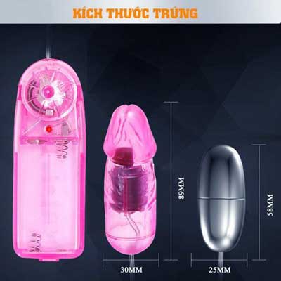 Trứng Rung Tình Yêu Inox 2 Đầu Baile 9 trung rung tinh yeu inox 2 dau baile 3