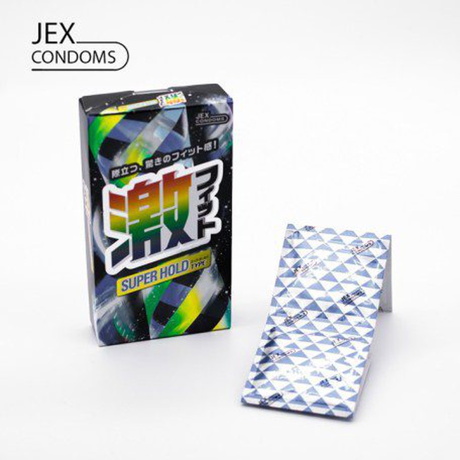 Bao Cao Su Gân Gai Ôm Khít Nhiều Gel Của Nhật Jex Super Hold Type 8s 3 Bao Cao Su Gân Gai Ôm Khít Nhiều Gel Của Nhật Jex Super Hold Type 8s