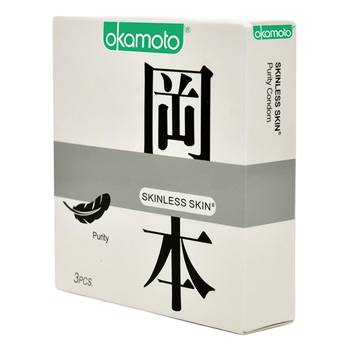 Bao Cao Su Okamoto Skinless Skin Purity Không Mùi Tinh Khiết 4 Bao Cao Su Okamoto Skinless Skin Purity Không Mùi Tinh Khiết