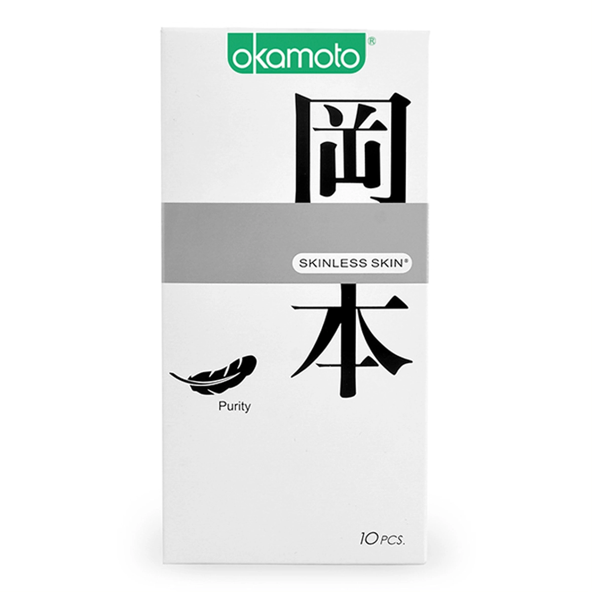 Bao Cao Su Okamoto Skinless Skin Purity Không Mùi Tinh Khiết 2 Bao Cao Su Okamoto Skinless Skin Purity Không Mùi Tinh Khiết