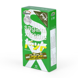 Bao Cao Su Sagami Xtreme Green Gân Gai Hộp 10 Chiếc