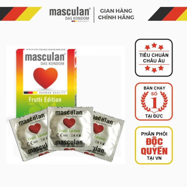 Bao Cao Su Masculan Frutti Edition – Hương Hoa Quả 3 Bao Cao Su Masculan Frutti Edition – Hương Hoa Quả
