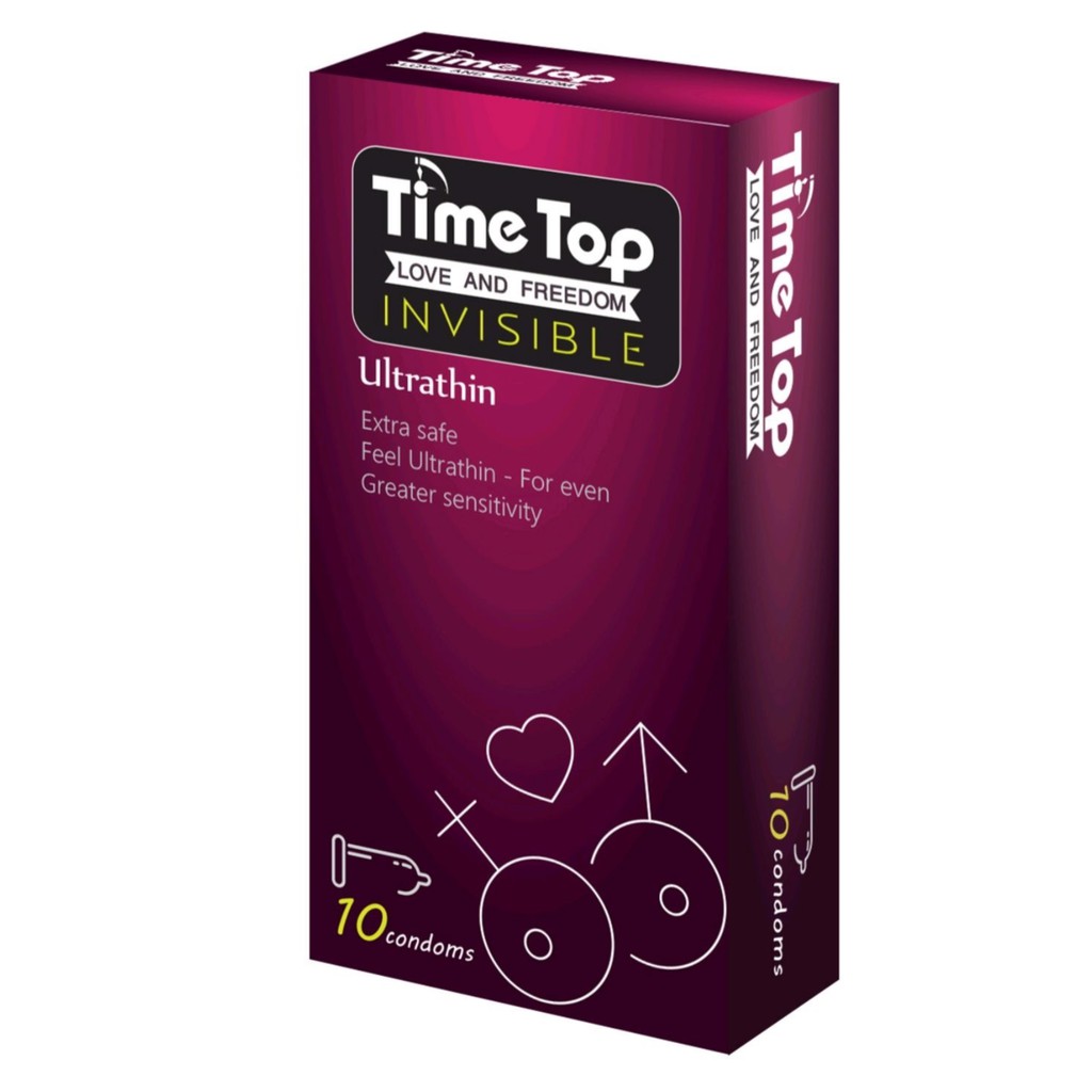 Bao Cao Su Time Top Invisible 0.05 Siêu Mỏng 10s 2 Bao Cao Su Time Top Invisible 0.05 Siêu Mỏng 10s