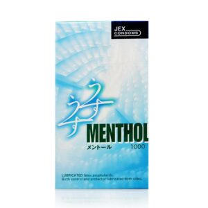 Bao Cao Su Jex UsuUsu Menthol Siêu Mỏng Mát Lạnh Sảng Khoái 49mm 12s