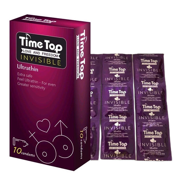 Bao Cao Su Time Top Invisible 0.05 Siêu Mỏng 10s 3 Bao Cao Su Time Top Invisible 0.05 Siêu Mỏng 10s