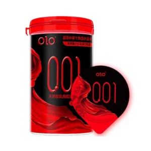 Bao Cao Su OLO 0.01 Đỏ Ống Tròn - Siêu Mỏng, Nóng Ấm 10s