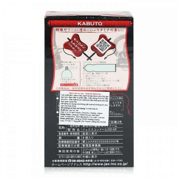 Bao Cao Su Jex Kabuto Stamina Kéo Dài Thời Gian 8s 10 kebuto