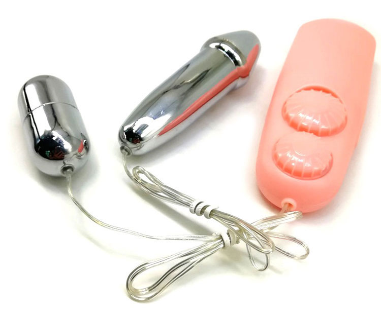 Trứng Rung Tình Yêu Inox 2 Đầu Cao Cấp - Baile Double Bullets Hot 10 trung rung inox hinh duong vat 1