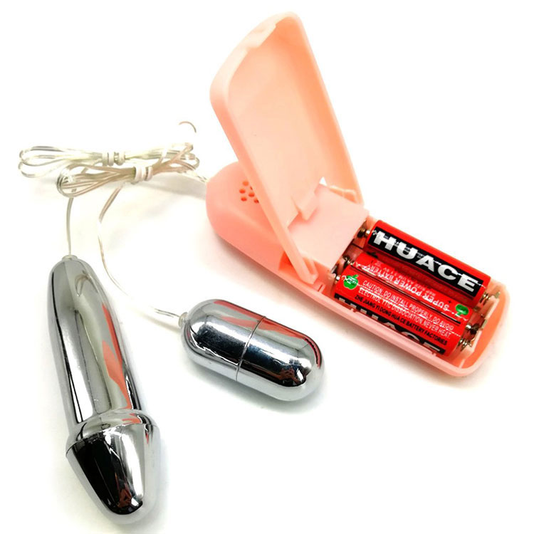 Trứng Rung Tình Yêu Inox 2 Đầu Cao Cấp - Baile Double Bullets Hot 12 trung rung inox hinh duong vat 3