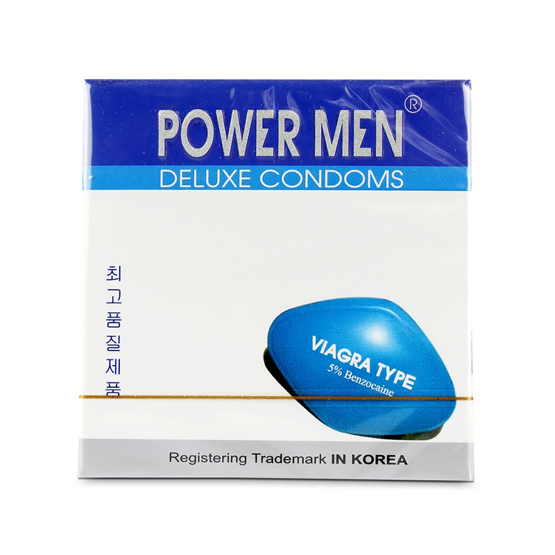 Bao Cao Su PowermenType Siêu Mỏng Kéo Dài Thời Gian 3 bao cao su power men viagra hop 3 cai 669