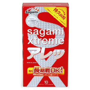 Bao Cao Su Sagami Xtreme Feel Long – Hộp 10 Chiếc, Có Gai, Kéo Dài Thời Gian