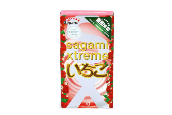 bao cao su sieu mong sagami xtreme strawberry 10 c 1