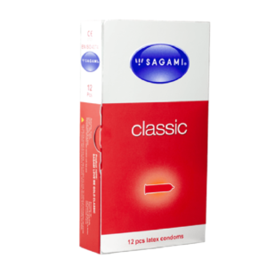 Bao Cao Su Sagami Classic – Hộp 12 Chiếc, Mỏng, Ôm Khít