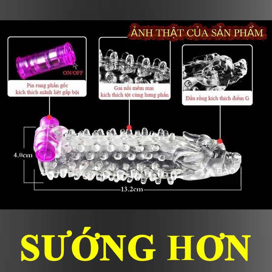 Bao Cao Su Đôn Dên Rung Đầu Rồng 8 Bao cao su don den dau rong 8