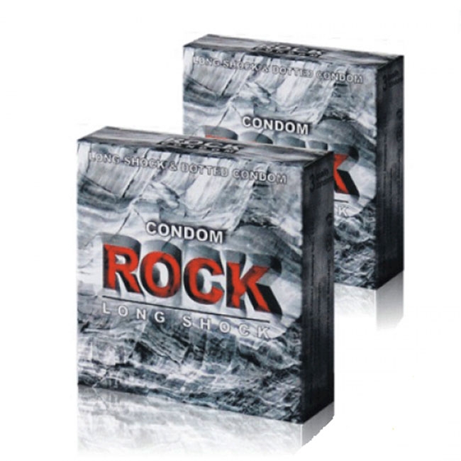 Bao Cao Su Rock Longshock Kéo Dài Thời Gian Gân Gai Hộp 3 Cái 3 Bao Cao Su Rock Longshock Kéo Dài Thời Gian Gân Gai Hộp 3 Cái