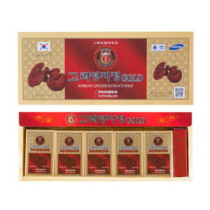 Cao linh chi Hàn Quốc POCHEON Lingzhi Extract GOLD 50g 5 lọ